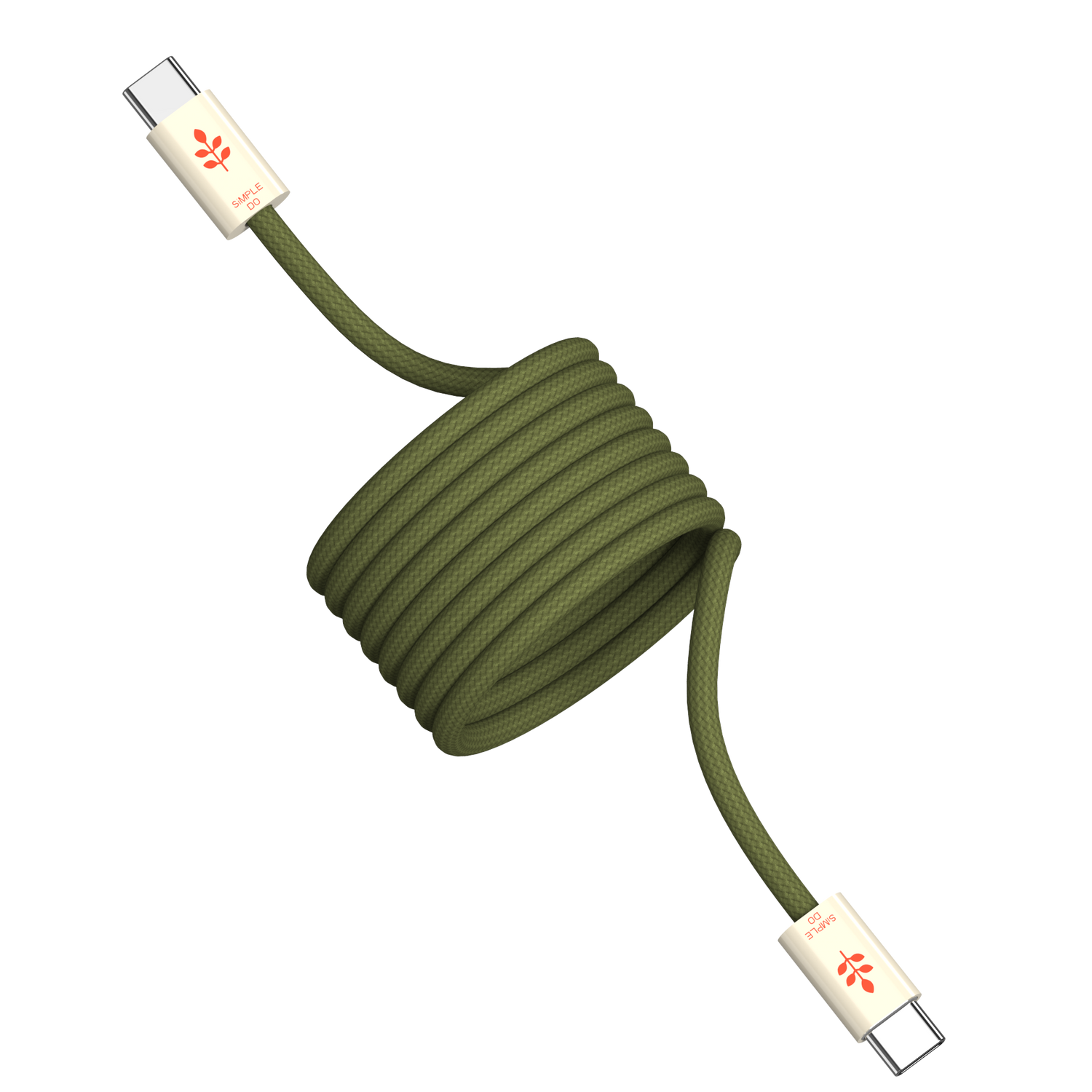 MagVine Nylon Braided Magnetic Charging Cable, 100W, Type C-C